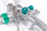 Краскораспылитель AG 810 HVLP, гравитационный, сопло 0,8 мм и 1 мм Stels