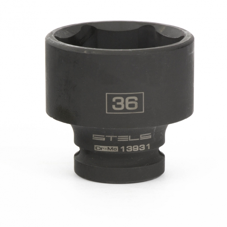 Головка ударная шестигранная, 36 мм, 1/2, CrMo Stels