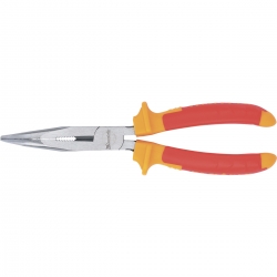 Длинногубцы изогнутые Insulated, 200 мм, двухкомпонентные рукоятки Matrix Professional