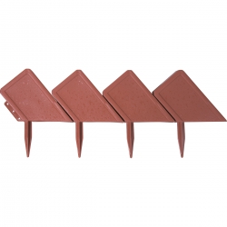 Бордюр "Кирпич" 13 x 300 см, терракот Россия Palisad